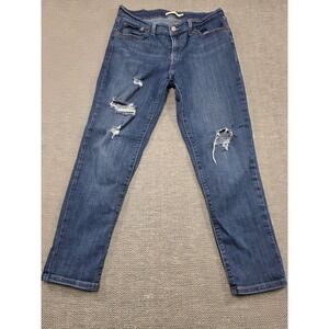 Levi's Boyfriend Jeans‎ Distressed Medium Wash Women's Size 28